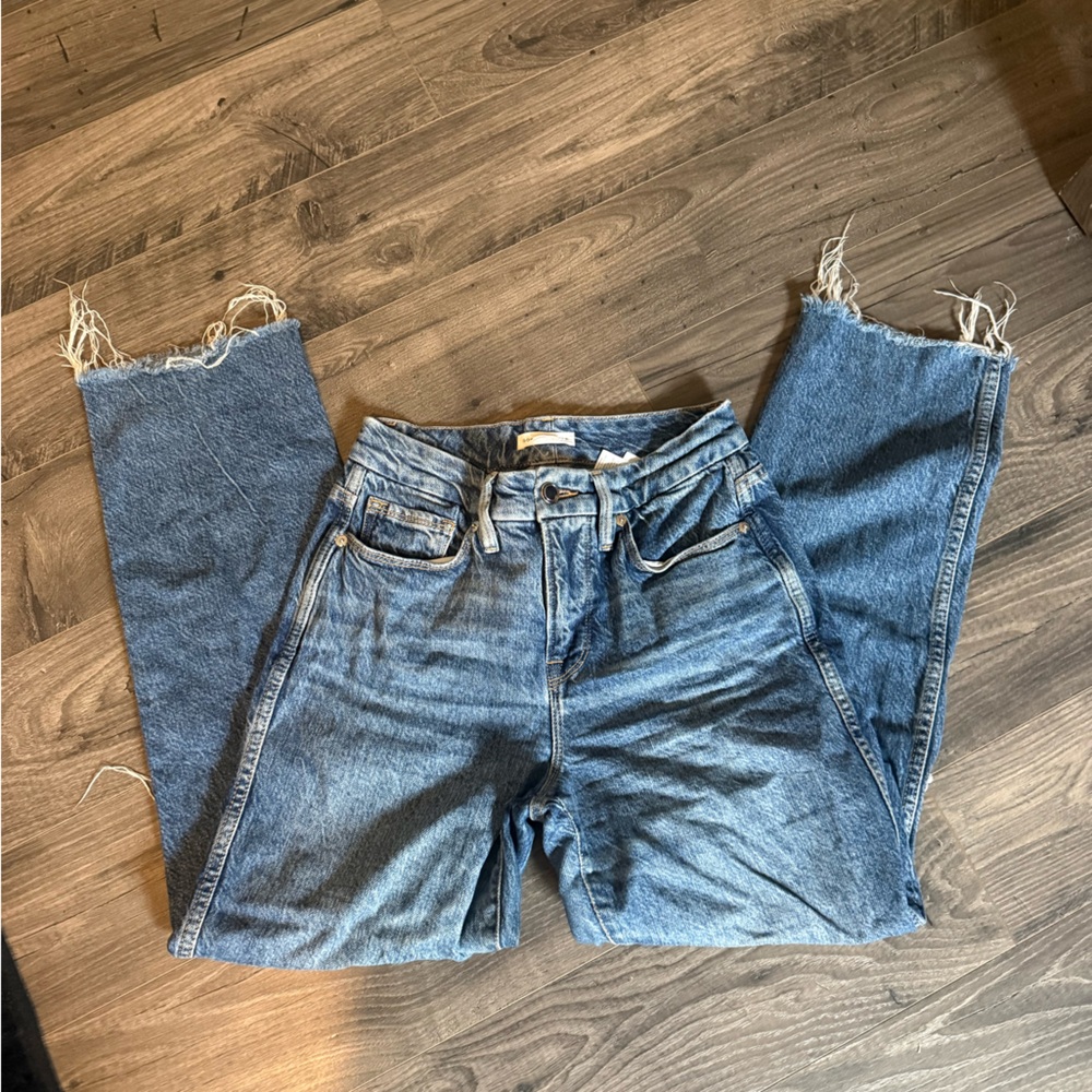 Good American Relaxed Fit Blue Jeans